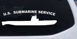 US Navy Submarine Service Balao Class Military Car or Truck Window Decal Sticker