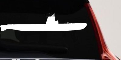 US Navy Balao Class Submarine Military Car or Truck Window Vinyl Decal Sticker