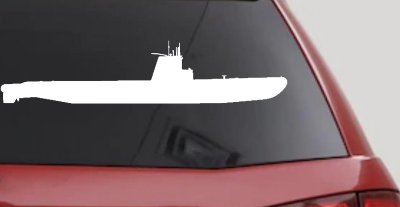 US Navy Balao Class Submarine Military Car or Truck Window Vinyl Decal Sticker