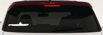 US Navy Balao Class Submarine Military Car or Truck Window Decal Sticker (White)