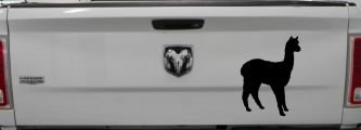 Alpaca Car or Truck Window Vinyl Decal Sticker (Black)