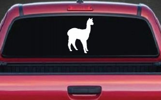 Alpaca Car or Truck Window Decal Sticker