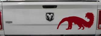 Anteater Ant Eater Car or Truck Window Decal Sticker (Burgundy)