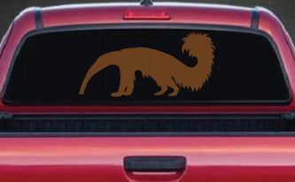 Anteater Ant Eater Car or Truck Window Decal Sticker (Copper)