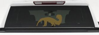 Anteater Ant Eater Car or Truck Window Decal Sticker (Gold)