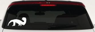 Anteater Ant Eater Car or Truck Window Decal Sticker (White)