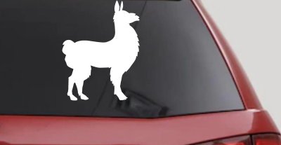 Llama Car or Truck Window Vinyl Decal Sticker