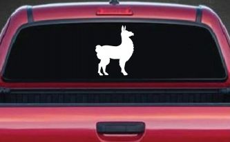 Llama Car or Truck Window Decal Sticker