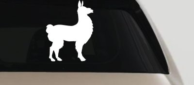 Llama Car or Truck Window Vinyl Decal Sticker