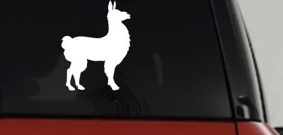 Llama Car or Truck Window Vinyl Decal Sticker