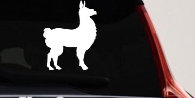 Llama Car or Truck Window Vinyl Decal Sticker