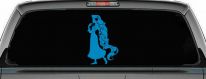 Rapunzel Car or Truck Window Decal Sticker (Blue)