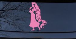 Rapunzel Car or Truck Window Decal Sticker (Pink)