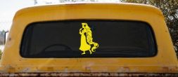 Rapunzel Car or Truck Window Decal Sticker (Yellow)