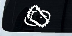 Bigfoot Imprint Footprint Car or Truck Window Decal Sticker