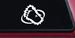 Bigfoot Imprint Footprint Car or Truck Window Decal Sticker