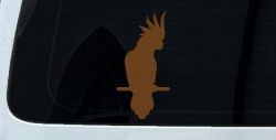 Cockatoo Bird Car or Truck Window Vinyl Decal Sticker (Copper)