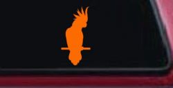 Cockatoo Bird Car or Truck Window Decal Sticker (Orange)