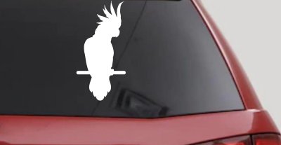 Cockatoo Bird Car or Truck Window Vinyl Decal Sticker