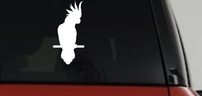 Cockatoo Bird Car or Truck Window Vinyl Decal Sticker