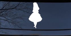 Alice in Wonderland Fairy Tale Car or Truck Window Decal Sticker
