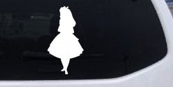 Alice in Wonderland Fairy Tale Car or Truck Window Decal Sticker