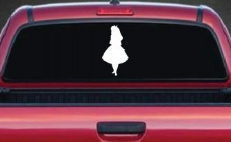 Alice in Wonderland Fairy Tale Car or Truck Window Decal Sticker