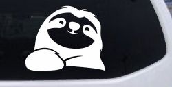 Happy Sloth Car or Truck Window Decal Sticker