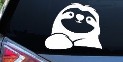 Happy Sloth Car or Truck Window Decal Sticker