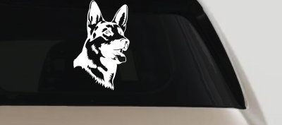 German Shepherd Dog Car or Truck Window Vinyl Decal Sticker