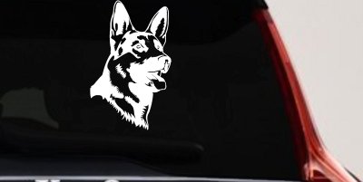 German Shepherd Dog Car or Truck Window Vinyl Decal Sticker