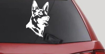 German Shepherd Dog Car or Truck Window Vinyl Decal Sticker
