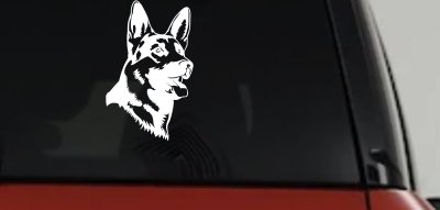 German Shepherd Dog Car or Truck Window Vinyl Decal Sticker