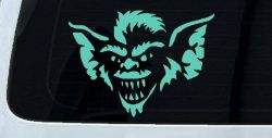 Stripe The Leader or Head Gremlin Car or Truck Window Decal Sticker (Mint)
