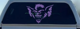 Stripe The Leader or Head Gremlin Car or Truck Window Decal Sticker (Purple)