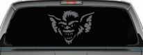 Stripe The Leader or Head Gremlin Car or Truck Window Decal Sticker (Silver)
