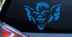 Stripe The Leader or Head Gremlin Car or Truck Window Decal Sticker (Sky Blue)
