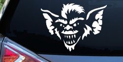 Stripe The Leader or Head Gremlin Car or Truck Window Decal Sticker