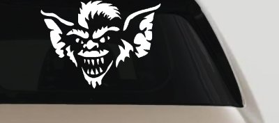 Stripe The Leader or Head Gremlin Car or Truck Window Vinyl Decal Sticker