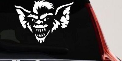 Stripe The Leader or Head Gremlin Car or Truck Window Vinyl Decal Sticker