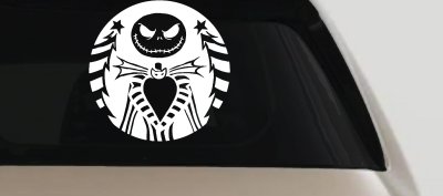 Jack Skeleton Nightmare Christmas Sci Fi Car or Truck Window Vinyl Decal Sticker