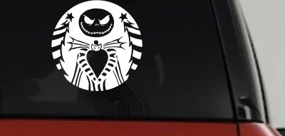 Jack Skeleton Nightmare Christmas Sci Fi Car or Truck Window Vinyl Decal Sticker