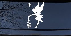 Tinkerbell Making Flowers Grow Cartoons Car or Truck Window Decal Sticker
