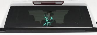 Goofy The Dog Laughing Cartoons Car or Truck Window Vinyl Decal Sticker (Mint)