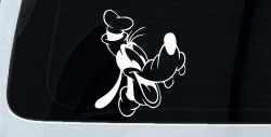 Goofy The Dog Laughing Cartoons Car or Truck Window Decal Sticker