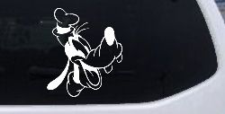 Goofy The Dog Laughing Cartoons Car or Truck Window Decal Sticker