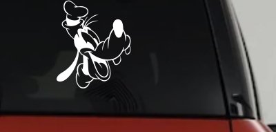 Goofy The Dog Laughing Cartoons Car or Truck Window Vinyl Decal Sticker