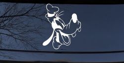 Goofy The Dog Laughing Cartoons Car or Truck Window Decal Sticker