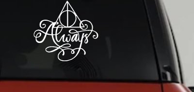 Deathly Hallows Always Sci Fi Car or Truck Window Vinyl Decal Sticker