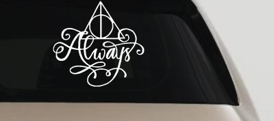 Deathly Hallows Always Sci Fi Car or Truck Window Vinyl Decal Sticker